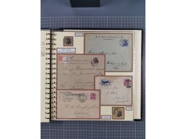 1872/1923, umfangreiche Sammlung mit ca. 800 Briefen,Karten und Ganzsachen. Am Anfang mit kleinem Teil “Hufeisentstempel”, an