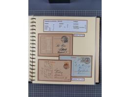 1872/1923, umfangreiche Sammlung mit ca. 800 Briefen,Karten und Ganzsachen. Am Anfang mit kleinem Teil “Hufeisentstempel”, an
