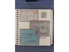 1872/1923, umfangreiche Sammlung mit ca. 800 Briefen,Karten und Ganzsachen. Am Anfang mit kleinem Teil “Hufeisentstempel”, an