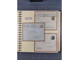 1872/1923, umfangreiche Sammlung mit ca. 800 Briefen,Karten und Ganzsachen. Am Anfang mit kleinem Teil “Hufeisentstempel”, an