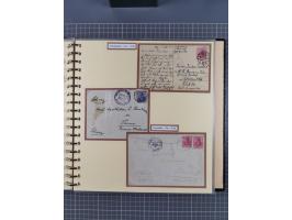 1872/1923, umfangreiche Sammlung mit ca. 800 Briefen,Karten und Ganzsachen. Am Anfang mit kleinem Teil “Hufeisentstempel”, an