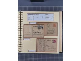 1872/1923, umfangreiche Sammlung mit ca. 800 Briefen,Karten und Ganzsachen. Am Anfang mit kleinem Teil “Hufeisentstempel”, an