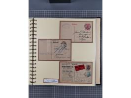 1872/1923, umfangreiche Sammlung mit ca. 800 Briefen,Karten und Ganzsachen. Am Anfang mit kleinem Teil “Hufeisentstempel”, an