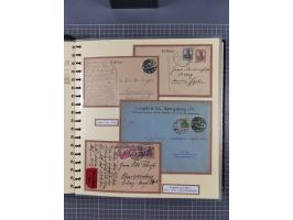 1872/1923, umfangreiche Sammlung mit ca. 800 Briefen,Karten und Ganzsachen. Am Anfang mit kleinem Teil “Hufeisentstempel”, an