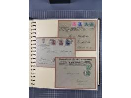 1872/1923, umfangreiche Sammlung mit ca. 800 Briefen,Karten und Ganzsachen. Am Anfang mit kleinem Teil “Hufeisentstempel”, an