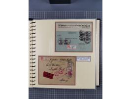 1872/1923, umfangreiche Sammlung mit ca. 800 Briefen,Karten und Ganzsachen. Am Anfang mit kleinem Teil “Hufeisentstempel”, an