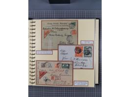 1872/1923, umfangreiche Sammlung mit ca. 800 Briefen,Karten und Ganzsachen. Am Anfang mit kleinem Teil “Hufeisentstempel”, an