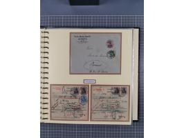 1872/1923, umfangreiche Sammlung mit ca. 800 Briefen,Karten und Ganzsachen. Am Anfang mit kleinem Teil “Hufeisentstempel”, an