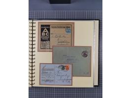 1872/1923, umfangreiche Sammlung mit ca. 800 Briefen,Karten und Ganzsachen. Am Anfang mit kleinem Teil “Hufeisentstempel”, an