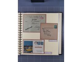 1872/1923, umfangreiche Sammlung mit ca. 800 Briefen,Karten und Ganzsachen. Am Anfang mit kleinem Teil “Hufeisentstempel”, an