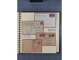 1872/1923, umfangreiche Sammlung mit ca. 800 Briefen,Karten und Ganzsachen. Am Anfang mit kleinem Teil “Hufeisentstempel”, an