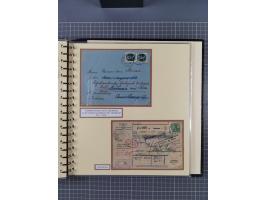 1872/1923, umfangreiche Sammlung mit ca. 800 Briefen,Karten und Ganzsachen. Am Anfang mit kleinem Teil “Hufeisentstempel”, an