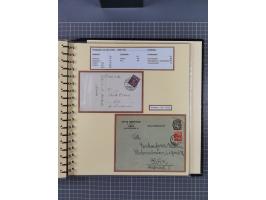 1872/1923, umfangreiche Sammlung mit ca. 800 Briefen,Karten und Ganzsachen. Am Anfang mit kleinem Teil “Hufeisentstempel”, an