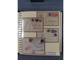 1872/1923, umfangreiche Sammlung mit ca. 800 Briefen,Karten und Ganzsachen. Am Anfang mit kleinem Teil “Hufeisentstempel”, an