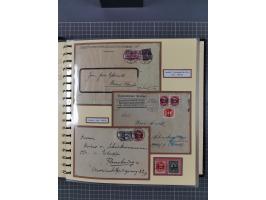 1872/1923, umfangreiche Sammlung mit ca. 800 Briefen,Karten und Ganzsachen. Am Anfang mit kleinem Teil “Hufeisentstempel”, an