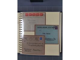 1872/1923, umfangreiche Sammlung mit ca. 800 Briefen,Karten und Ganzsachen. Am Anfang mit kleinem Teil “Hufeisentstempel”, an