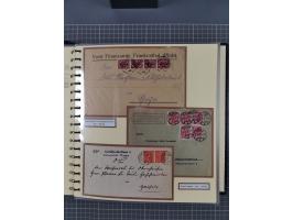 1872/1923, umfangreiche Sammlung mit ca. 800 Briefen,Karten und Ganzsachen. Am Anfang mit kleinem Teil “Hufeisentstempel”, an
