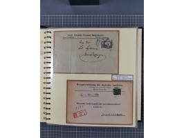 1872/1923, umfangreiche Sammlung mit ca. 800 Briefen,Karten und Ganzsachen. Am Anfang mit kleinem Teil “Hufeisentstempel”, an