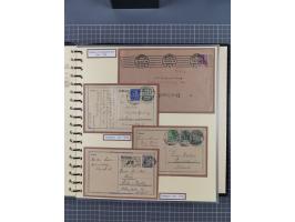 1872/1923, umfangreiche Sammlung mit ca. 800 Briefen,Karten und Ganzsachen. Am Anfang mit kleinem Teil “Hufeisentstempel”, an