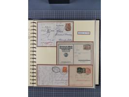1872/1923, umfangreiche Sammlung mit ca. 800 Briefen,Karten und Ganzsachen. Am Anfang mit kleinem Teil “Hufeisentstempel”, an