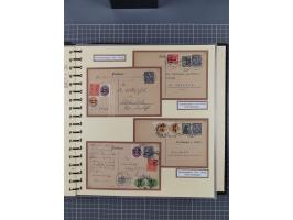 1872/1923, umfangreiche Sammlung mit ca. 800 Briefen,Karten und Ganzsachen. Am Anfang mit kleinem Teil “Hufeisentstempel”, an