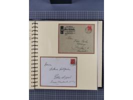1872/1923, umfangreiche Sammlung mit ca. 800 Briefen,Karten und Ganzsachen. Am Anfang mit kleinem Teil “Hufeisentstempel”, an