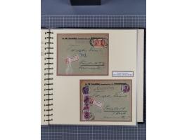 1872/1923, umfangreiche Sammlung mit ca. 800 Briefen,Karten und Ganzsachen. Am Anfang mit kleinem Teil “Hufeisentstempel”, an