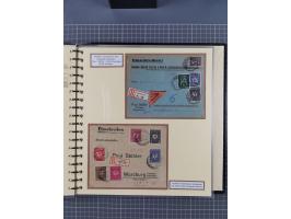 1872/1923, umfangreiche Sammlung mit ca. 800 Briefen,Karten und Ganzsachen. Am Anfang mit kleinem Teil “Hufeisentstempel”, an