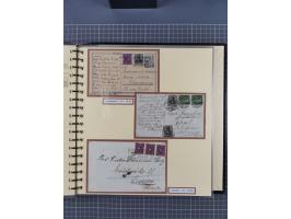 1872/1923, umfangreiche Sammlung mit ca. 800 Briefen,Karten und Ganzsachen. Am Anfang mit kleinem Teil “Hufeisentstempel”, an