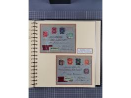 1872/1923, umfangreiche Sammlung mit ca. 800 Briefen,Karten und Ganzsachen. Am Anfang mit kleinem Teil “Hufeisentstempel”, an