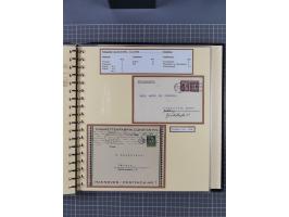 1872/1923, umfangreiche Sammlung mit ca. 800 Briefen,Karten und Ganzsachen. Am Anfang mit kleinem Teil “Hufeisentstempel”, an