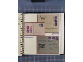 1872/1923, umfangreiche Sammlung mit ca. 800 Briefen,Karten und Ganzsachen. Am Anfang mit kleinem Teil “Hufeisentstempel”, an