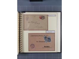 1872/1923, umfangreiche Sammlung mit ca. 800 Briefen,Karten und Ganzsachen. Am Anfang mit kleinem Teil “Hufeisentstempel”, an