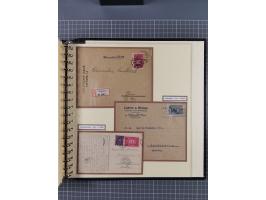 1872/1923, umfangreiche Sammlung mit ca. 800 Briefen,Karten und Ganzsachen. Am Anfang mit kleinem Teil “Hufeisentstempel”, an