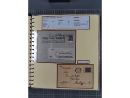 1872/1923, umfangreiche Sammlung mit ca. 800 Briefen,Karten und Ganzsachen. Am Anfang mit kleinem Teil “Hufeisentstempel”, an