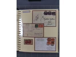 1872/1923, umfangreiche Sammlung mit ca. 800 Briefen,Karten und Ganzsachen. Am Anfang mit kleinem Teil “Hufeisentstempel”, an