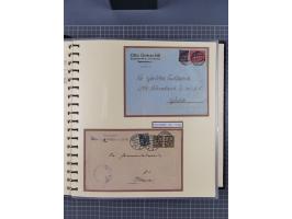 1872/1923, umfangreiche Sammlung mit ca. 800 Briefen,Karten und Ganzsachen. Am Anfang mit kleinem Teil “Hufeisentstempel”, an