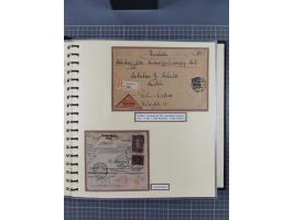 1872/1923, umfangreiche Sammlung mit ca. 800 Briefen,Karten und Ganzsachen. Am Anfang mit kleinem Teil “Hufeisentstempel”, an