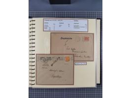 1872/1923, umfangreiche Sammlung mit ca. 800 Briefen,Karten und Ganzsachen. Am Anfang mit kleinem Teil “Hufeisentstempel”, an