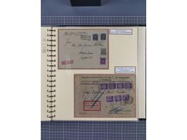 1872/1923, umfangreiche Sammlung mit ca. 800 Briefen,Karten und Ganzsachen. Am Anfang mit kleinem Teil “Hufeisentstempel”, an