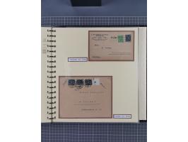 1872/1923, umfangreiche Sammlung mit ca. 800 Briefen,Karten und Ganzsachen. Am Anfang mit kleinem Teil “Hufeisentstempel”, an
