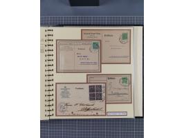 1872/1923, umfangreiche Sammlung mit ca. 800 Briefen,Karten und Ganzsachen. Am Anfang mit kleinem Teil “Hufeisentstempel”, an