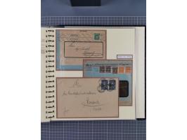 1872/1923, umfangreiche Sammlung mit ca. 800 Briefen,Karten und Ganzsachen. Am Anfang mit kleinem Teil “Hufeisentstempel”, an