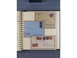 1872/1923, umfangreiche Sammlung mit ca. 800 Briefen,Karten und Ganzsachen. Am Anfang mit kleinem Teil “Hufeisentstempel”, an