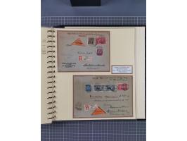 1872/1923, umfangreiche Sammlung mit ca. 800 Briefen,Karten und Ganzsachen. Am Anfang mit kleinem Teil “Hufeisentstempel”, an