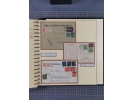 1872/1923, umfangreiche Sammlung mit ca. 800 Briefen,Karten und Ganzsachen. Am Anfang mit kleinem Teil “Hufeisentstempel”, an