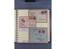 1872/1923, umfangreiche Sammlung mit ca. 800 Briefen,Karten und Ganzsachen. Am Anfang mit kleinem Teil “Hufeisentstempel”, an