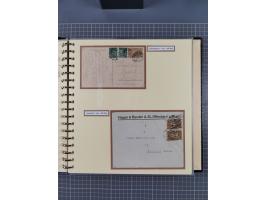 1872/1923, umfangreiche Sammlung mit ca. 800 Briefen,Karten und Ganzsachen. Am Anfang mit kleinem Teil “Hufeisentstempel”, an