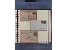 1872/1923, umfangreiche Sammlung mit ca. 800 Briefen,Karten und Ganzsachen. Am Anfang mit kleinem Teil “Hufeisentstempel”, an