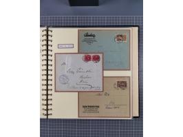 1872/1923, umfangreiche Sammlung mit ca. 800 Briefen,Karten und Ganzsachen. Am Anfang mit kleinem Teil “Hufeisentstempel”, an